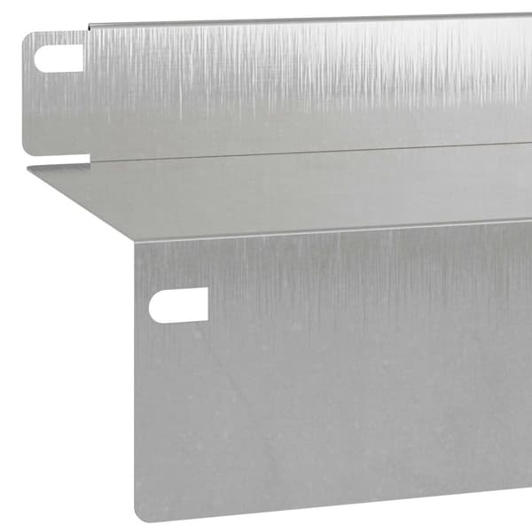 Kant för gräsmatta 10 pcs 100 x 10 x 8 cm Stål Silver