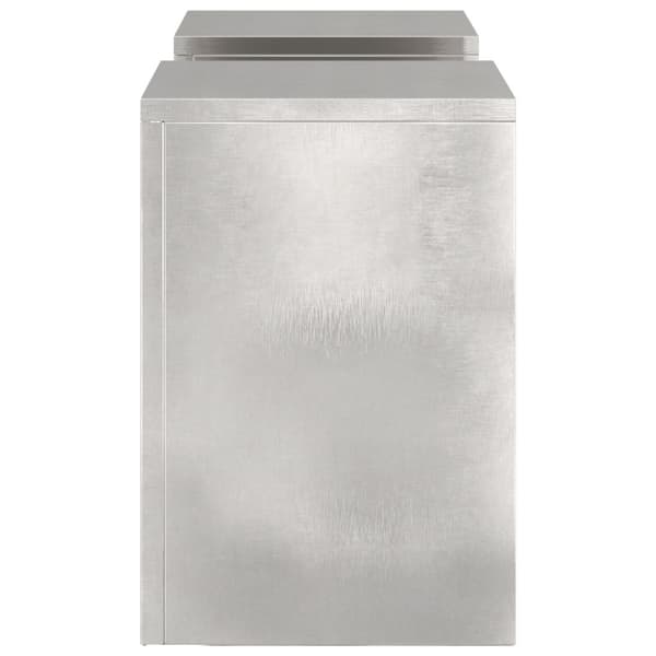 Växtställ 2 pcs Silver 24 x 24 x 35 cm Rostfritt stål
