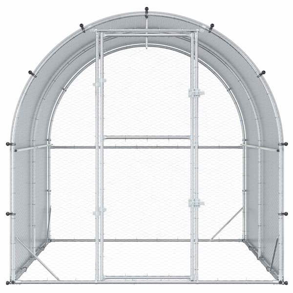 Hönsgård Silver 200 x 200 x 200 cm Galvaniserat stål