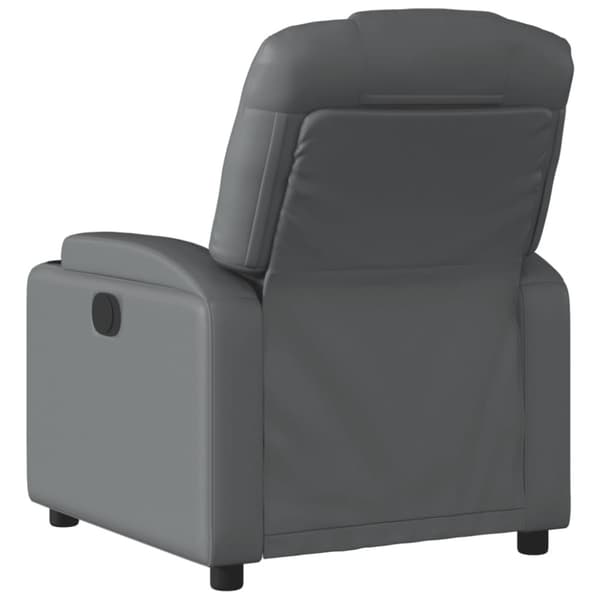 Reclinerfåtölj grå konstläder