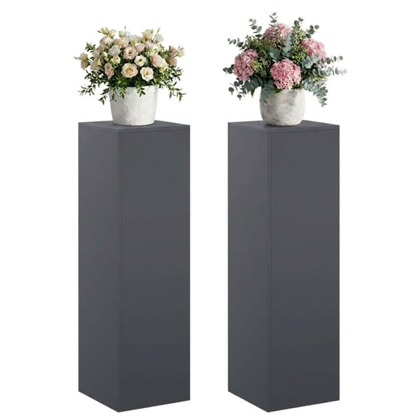 Växtställ 2 pcs Antracit 30 x 30 x 100 cm Galvaniserat stål