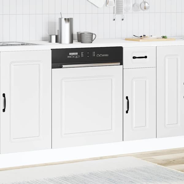 Diskmaskinspanel Kalmar vit 60x1,5x57 cm konstruerat trä