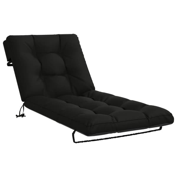 Solstol Kudde VIANEN 100% Polyester Svart 200 x 90 x 8 cm