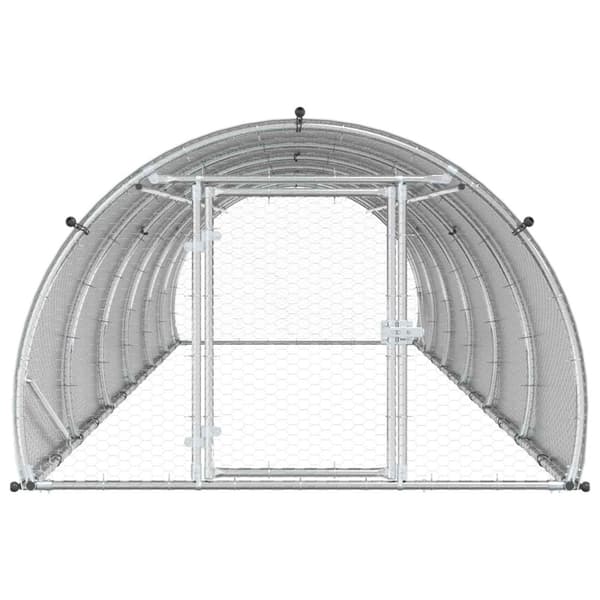 Hönsgård Silver 600 x 150 x 100 cm Galvaniserat stål