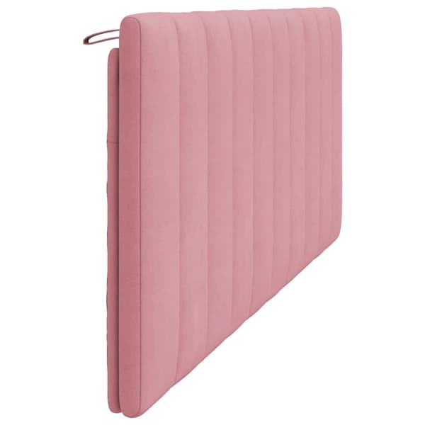 Headboard Cushion "Hanko" Pink 200 cm Velvet