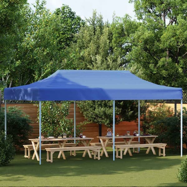Pop-Up hopfällbart partytält 3x6 m blå