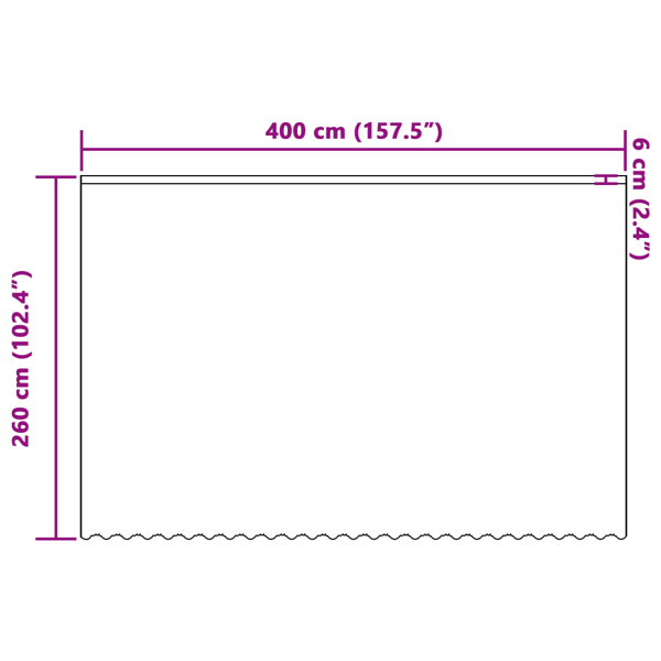 Spetsgardin med gardiner Blommor Vit 260 x 400 cm Polyester