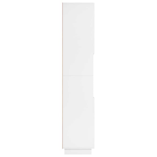 Badrumsskåp Vit högglans 36,5 x 38 x 180 cm Konstruerat trä