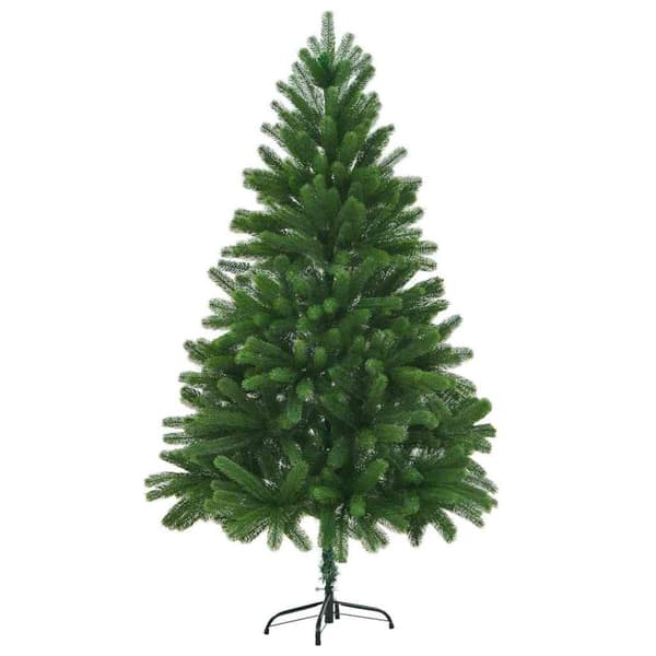 Julgran med 300 LED-lampor med stativ Grön 210 cm PE