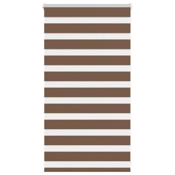 Rullgardin zebra brun 90x100 cm tyg bredd 85,9 cm polyester