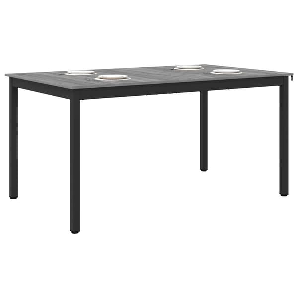 Matbord 150 x 90 x 75 cm Konstruerat trä Grå Sonoma Rektangulär