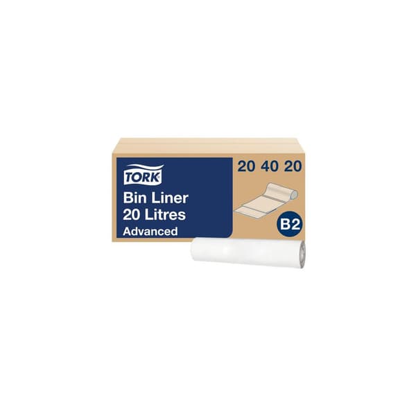 Insatspåse TORK B2 20L vit 100/rl