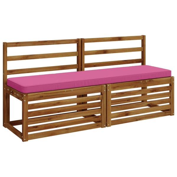 1-delad Bänk Kudde VUGHT 100% Polyester Rosa 140 x 40 x 5 cm