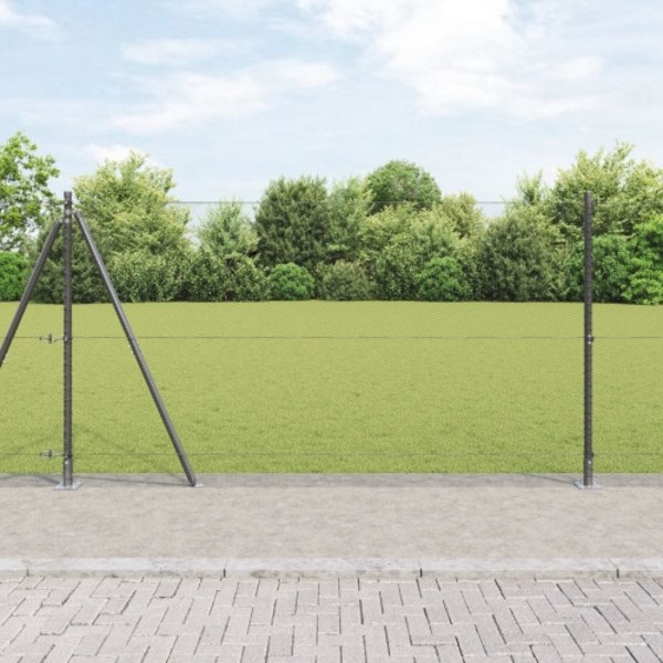 Hexagon Staket Grå 1.2x100 m Stål