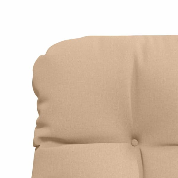 2-delade Höga Ryggstolsdynor VIANEN 2 st 100% Polyester Sand