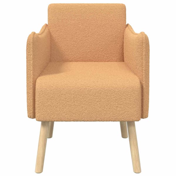 Accentfåtölj Beige Bouclé