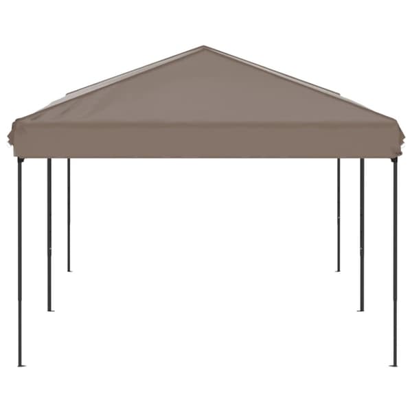 Hopfällbart partytält taupe 3x6 m