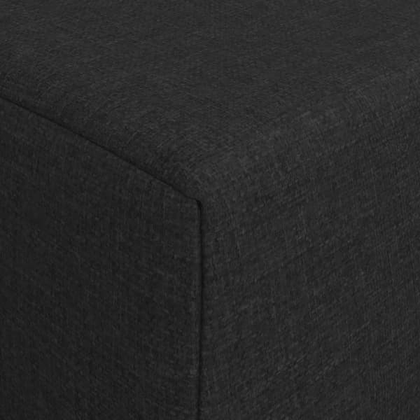 Fällbar Soffbed Svart 200 x 70 x 10 cm Tyg