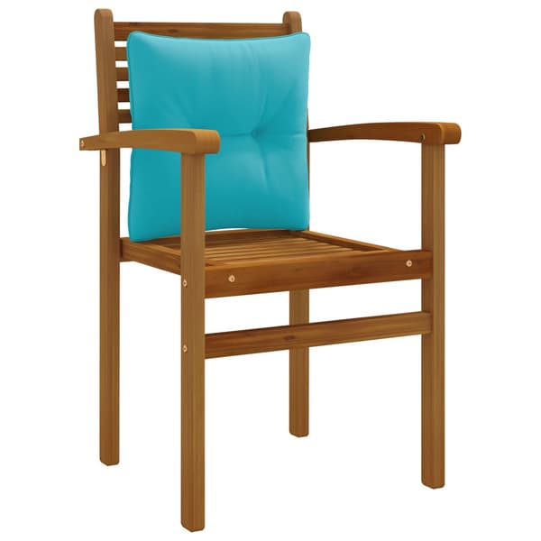 Ryggkudde PUTTEN 100% Polyester Turkos 40 x 40 x 10 cm