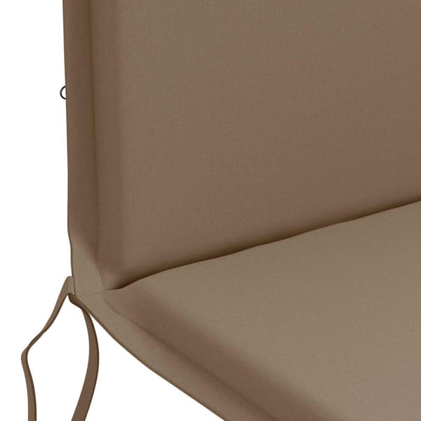 Dyna för stol med hög rygg GEMERT 2 st 100% Polyester Taupe