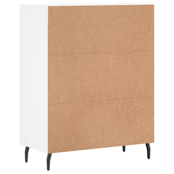 Skåp vit 69,5x34x90 cm konstruerat trä