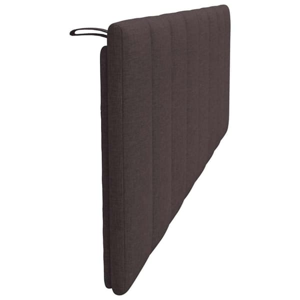 Headboard Cushion "Hanko" Dark Brown 160 cm Fabric