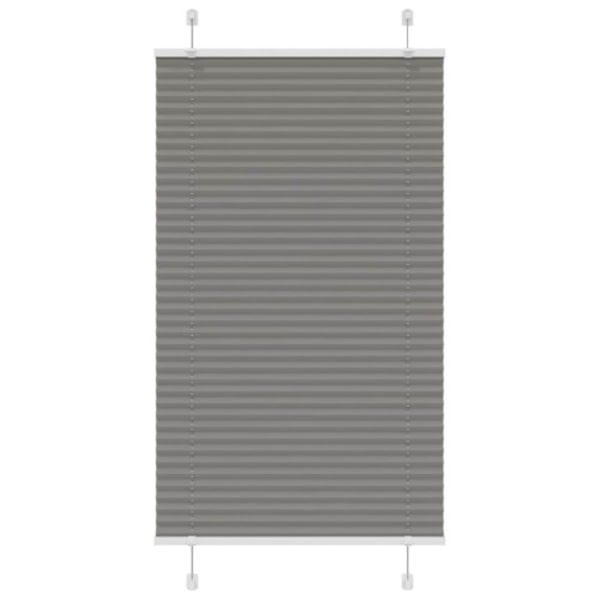 Plisserad persienn antracit 70x150cm tyg bredd 69,4cm polyester