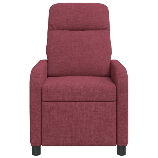 Massagefåtölj Vinröd Tyg