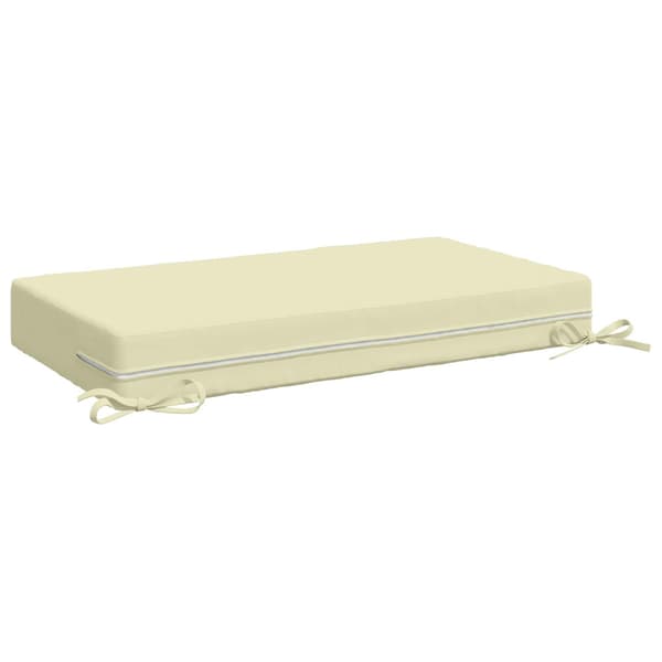 Sittkudde SOEST 100% Polyester Gräddvit 70 x 40 x 10 cm