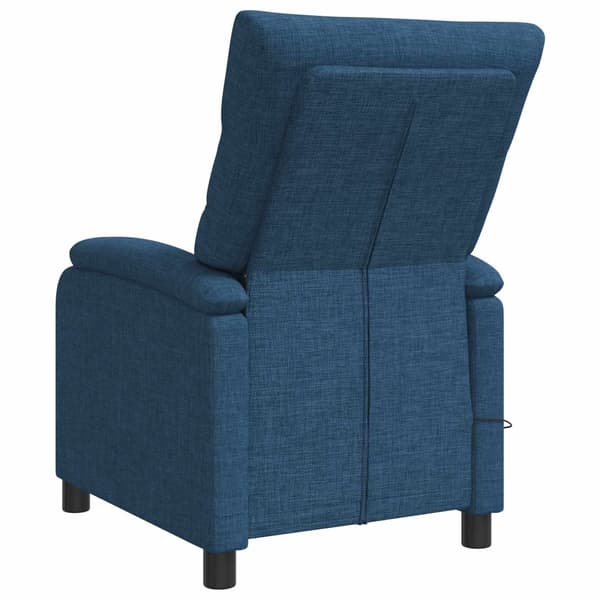 Massagefåtölj Blå Tyg