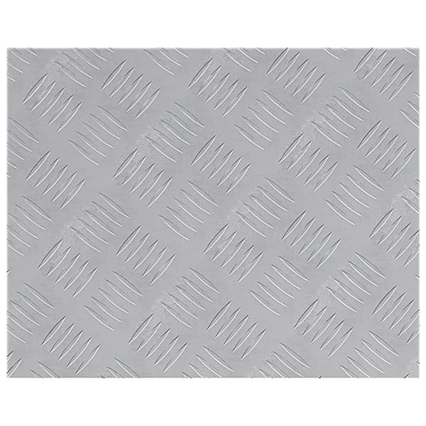 Trappsteg Rektangulär 2 pcs Silver 50 x 40 cm Aluminium