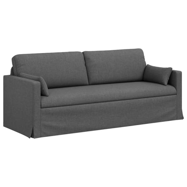 Soffset 2 pcs Mörkgrå 198 x 78 x 80 cm tyg