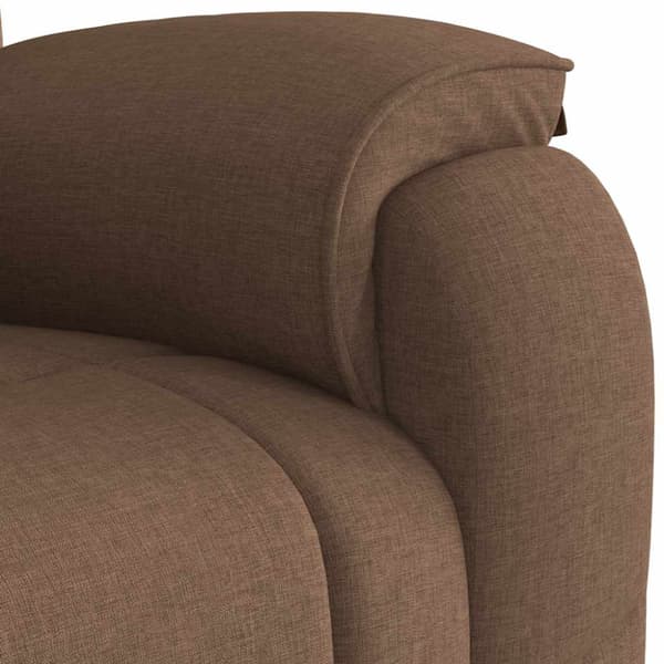 Reclinerfåtölj brun tyg