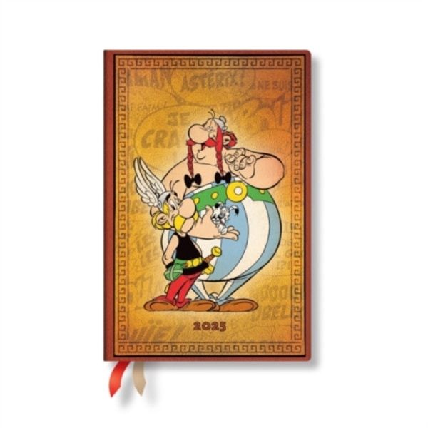 Asterix & Obelix (The Adventures of Asterix) Mini 12-month Horizontal Hardback Dayplanner 2025 (Elastic Band Closure) (inbunden, eng)