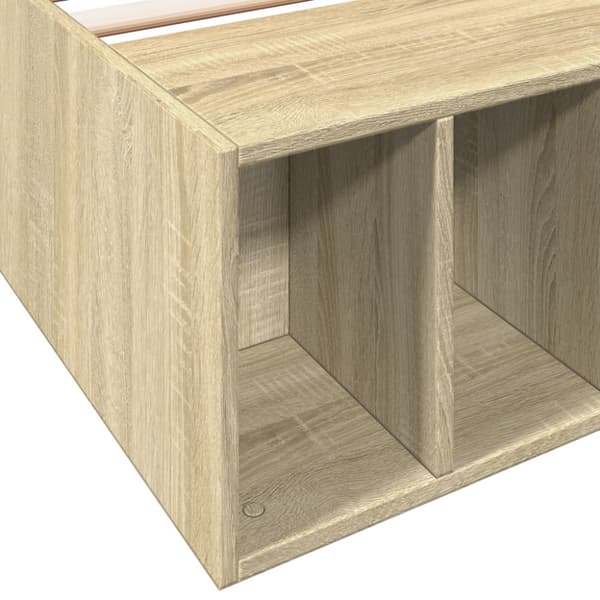 Sängram sonoma-ek 90x190 cm konstruerad trä