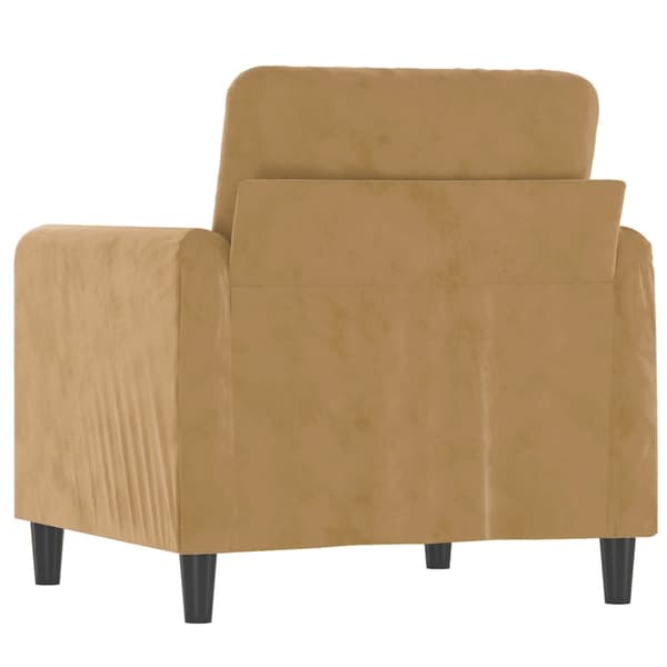 Fåtölj Brun 60 cm sammet