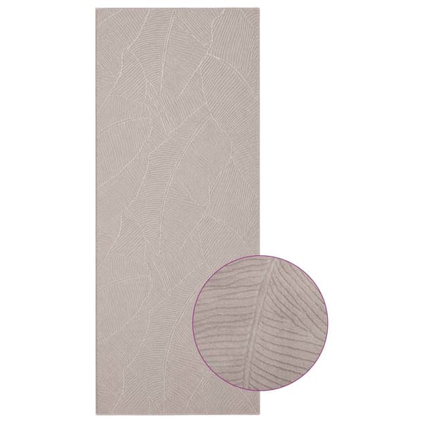 Matta IZA Beige 80 x 200 cm 100% Polyester Kort lugg