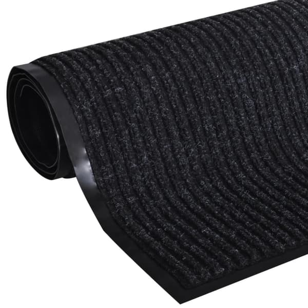 Dörrmatta svart 90 x 120 cm PVC