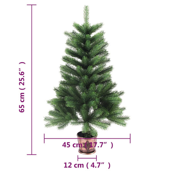 Plastgran verklighetstrogna barr 65 cm grön