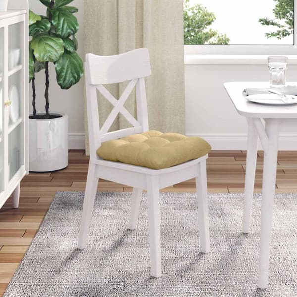 Sittkuddar 4 pcs Grågrön 40 x 40 cm Kordread tyg