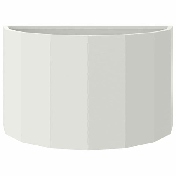 Planteringskärl Vit 60 x 30 x 35 cm Stål