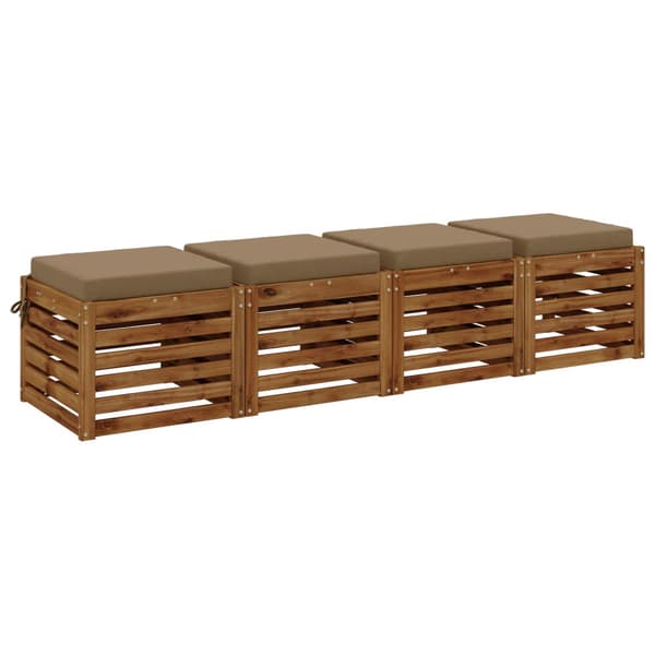 4-delade Sittdynor SOEST 4 st 100% Polyester Taupe