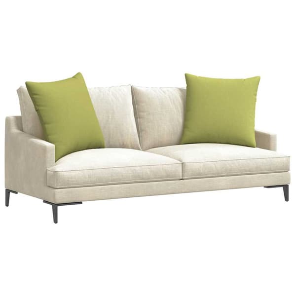 Sofakuddar 2 pcs Ljusgrön 60 x 60 cm tyg