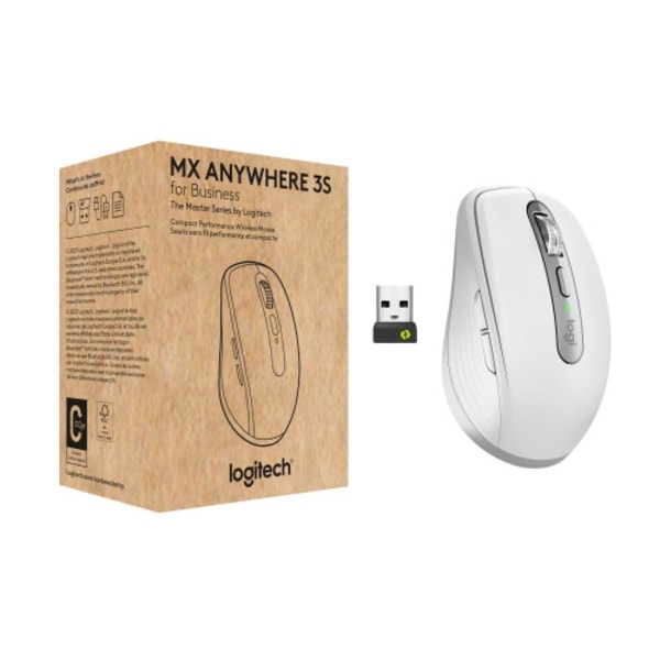 Logitech MX Anywhere 3S for Business - mus - Bluetooth - blekgrå