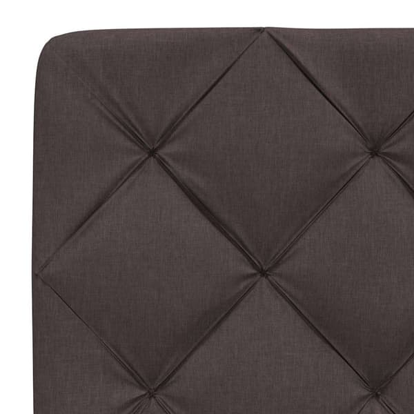 Headboard Cushion Dark Brown 160 cm Fabric
