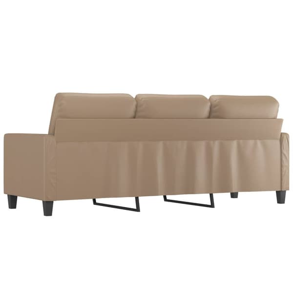 3-sitssoffa cappuccino 180 cm konstläder