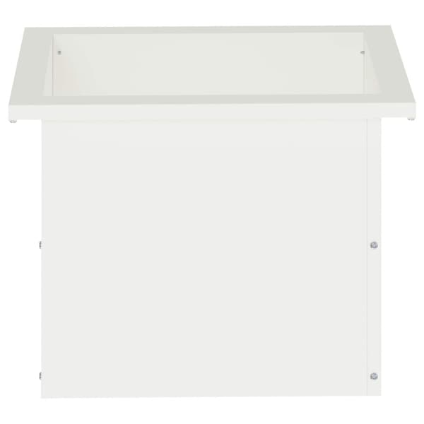 Odlingslåda med LED 2 st Vit 30 x 40 x 30 cm Stål