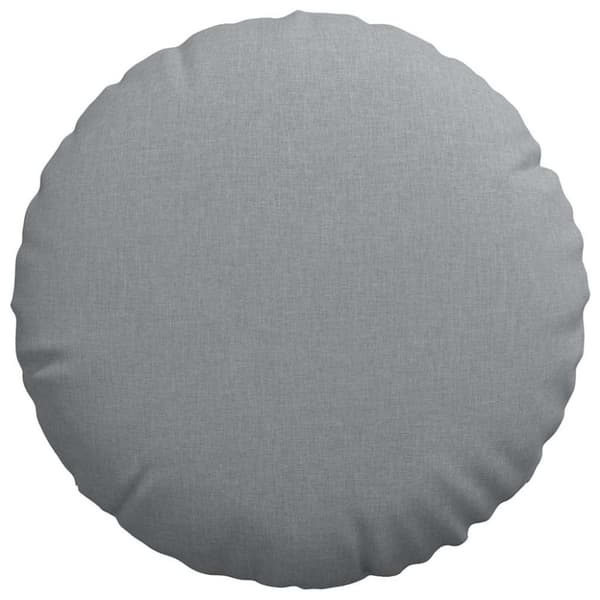 Sittkuddar 2 pcs Ljusgrå Ø80 x 29 cm tyg