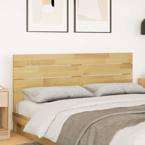 Sänggavel 140 cm massivt trä ek
