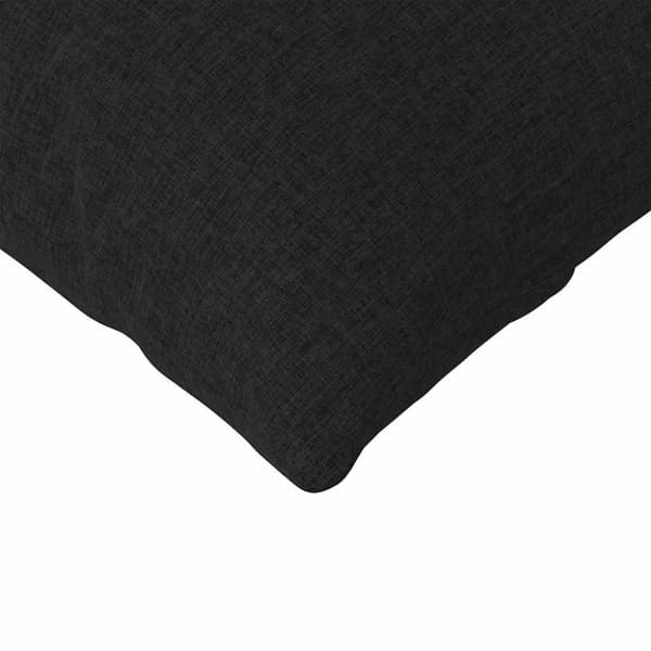 Sofakuddar 2 pcs Svart 200 x 40 cm tyg